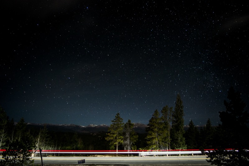 Stars over the mountains